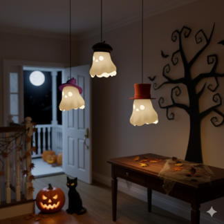 Spook Lamp met verschillende opzetstukken